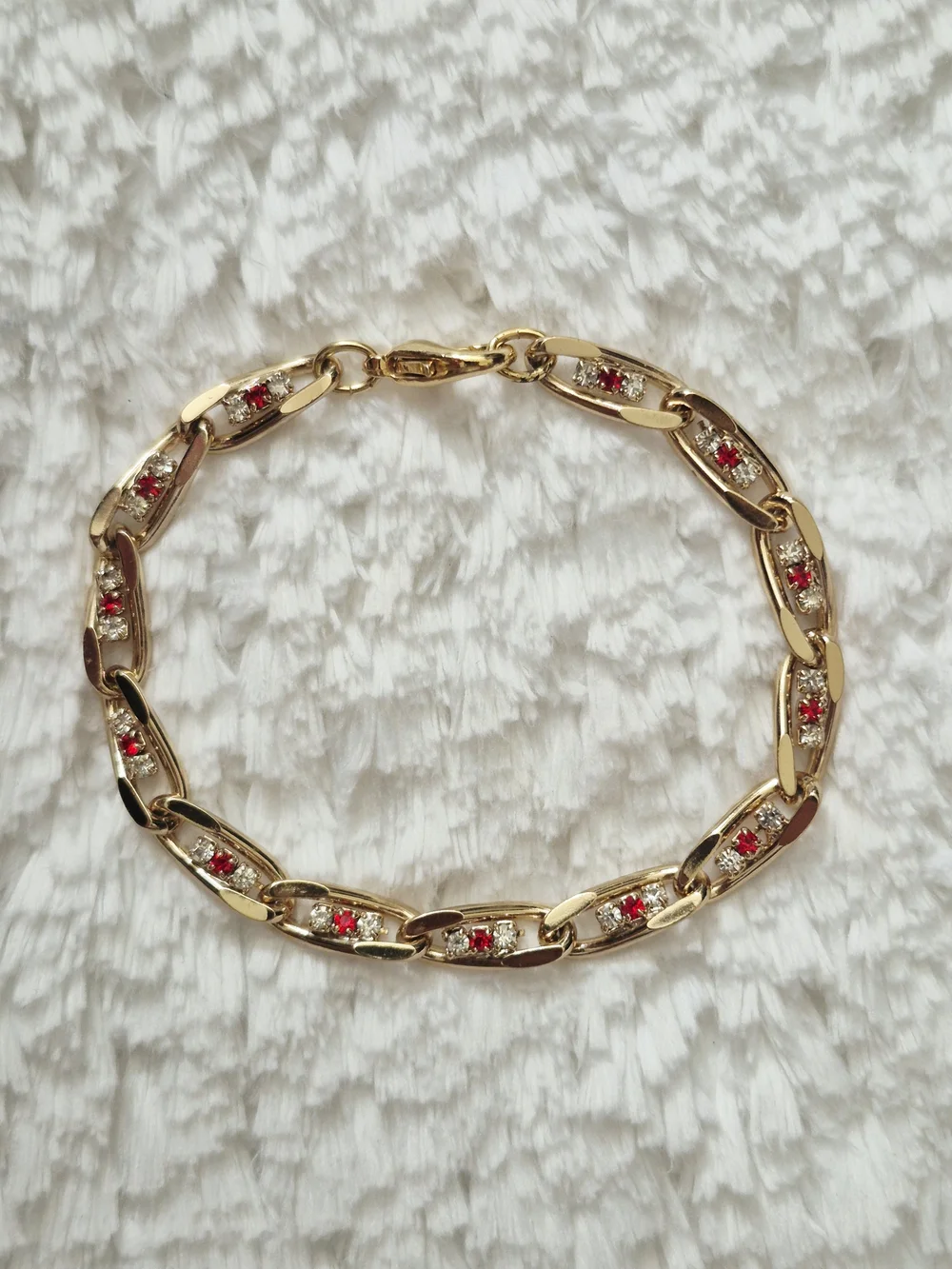 Vintage Gold Plated Link Bracelet